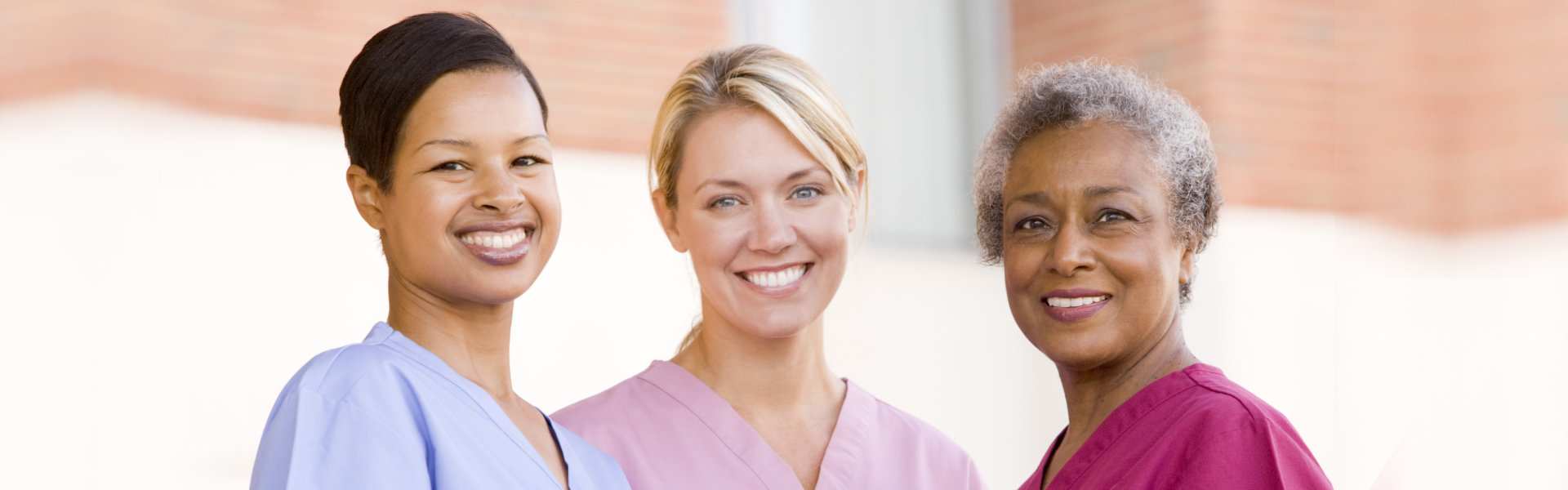 Smiling women caregiver